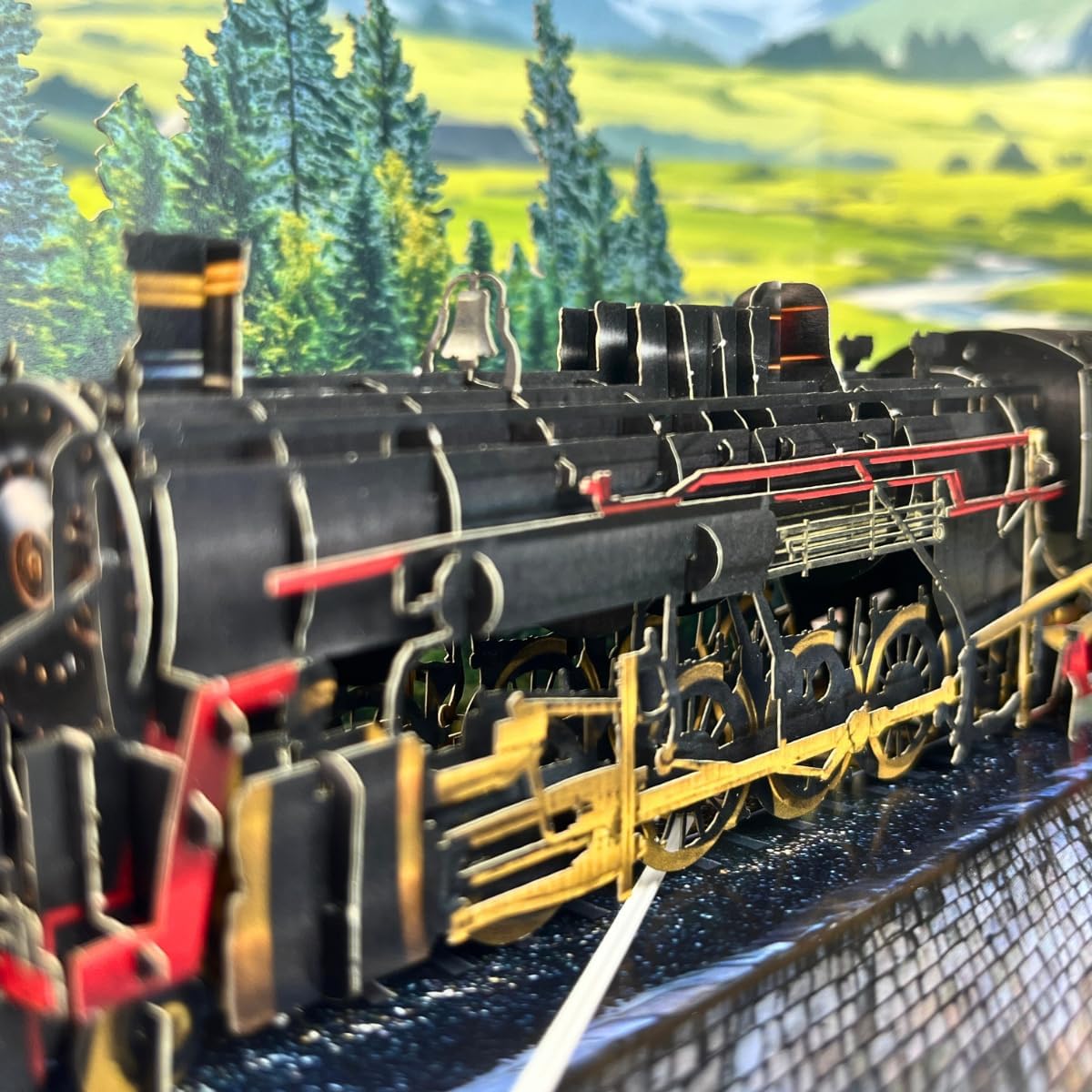 Steam Train Pop-Up Father’s Day Card, 3D Vintage Steam Train Birthday Card, Handmade Train Greeting Card, Ideal Gift for Dad, Husband, Grandad, Men, Boyfriend, Adults, Retirment Card - Image 6