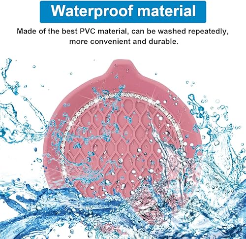 Miniatura 4 de Portavasos para automóvil, paquete de 4 posavasos universales con diamantes de imitación de cristal, tapete de silicona antideslizante a prueba de