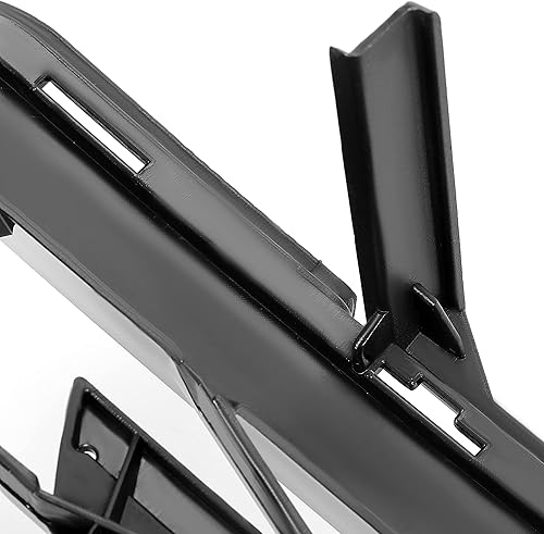 Vista 9 de KUAFU Rejilla inferior y marco de matrícula compatible con Chevy Chevrolet Camaro SS 2016-2018 Reemplazo para 84040593 plástico pintado negro y rojo