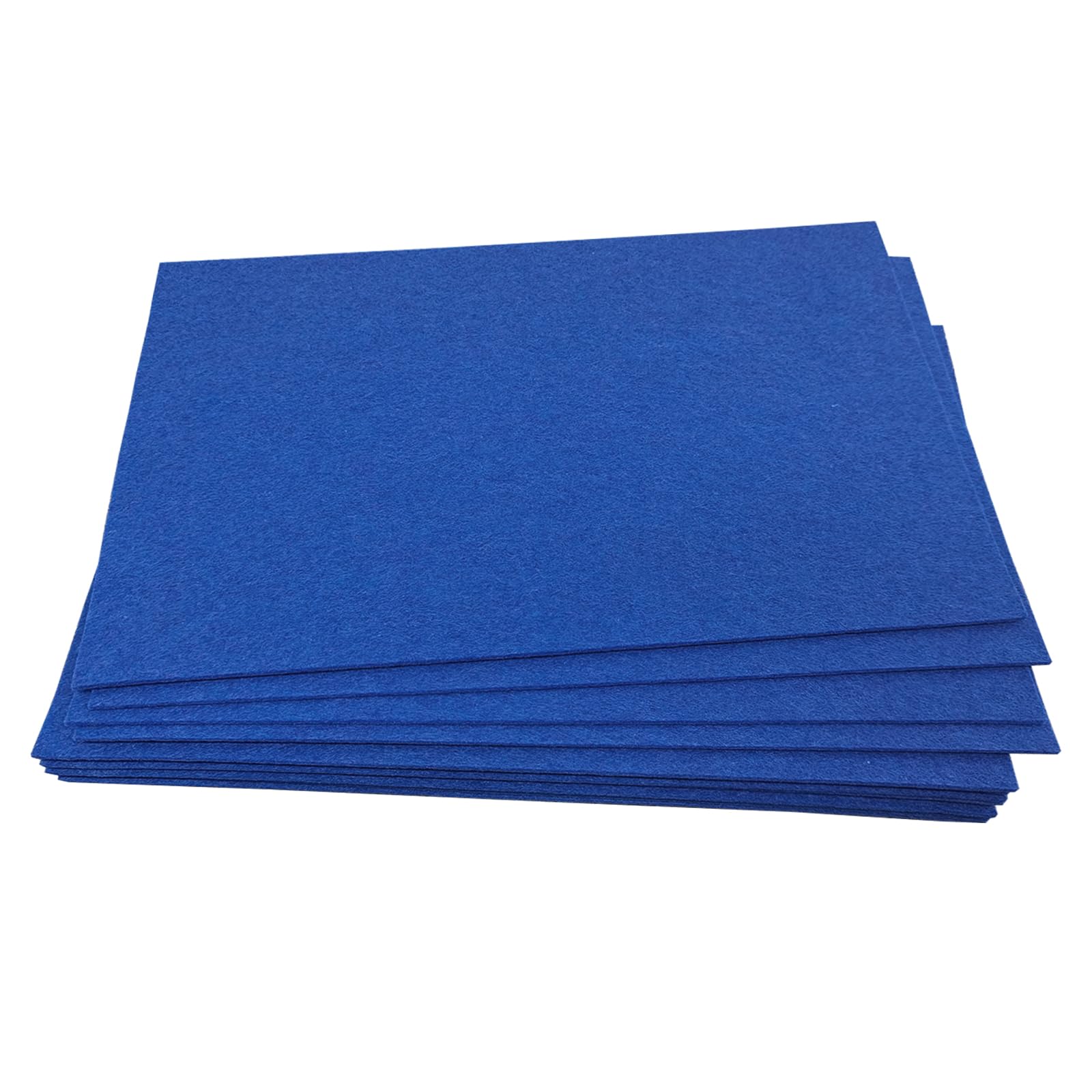 Jtnohx Blue Stiff Felt Sheets, Colour Felt Fabric, 12Pcs 2Mm Thick Fabric For Crafts, 17,78×28,7Cm Square Sheets For Sewing & Diy Projects(Blue)