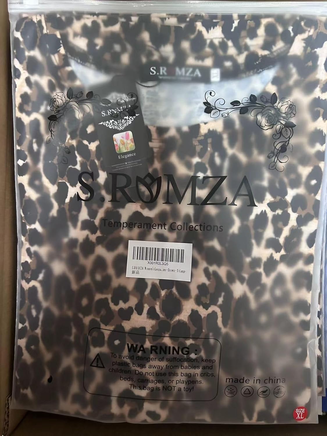 Summer T-Shirt Women's Leopard Short Sleeve Shirt Loose Round Neck Tee Casual Top - Image 7