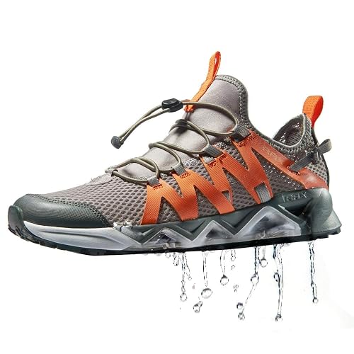 RAX Men's Quick Drying Slip-Resistent Aqua Water Hiking Shoes