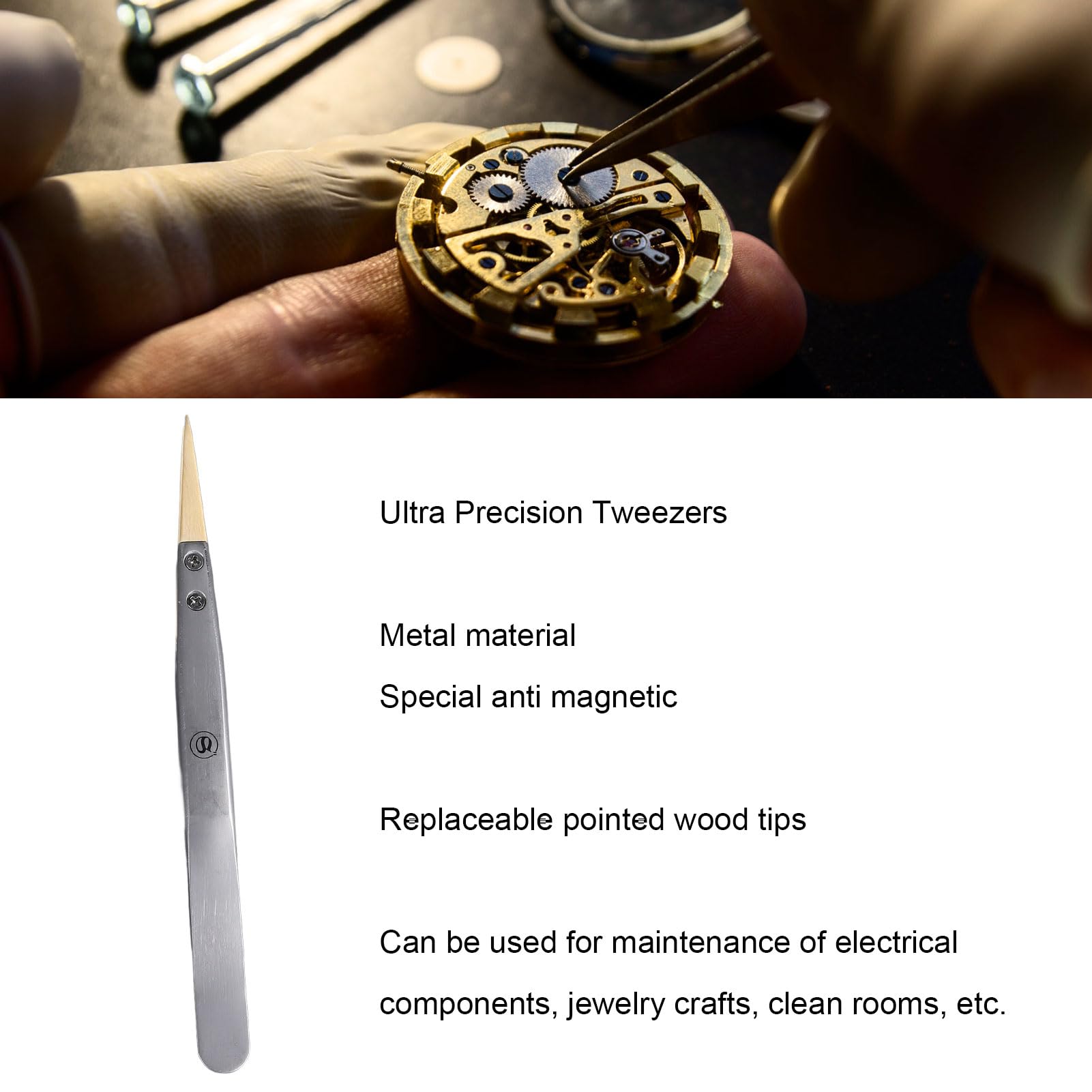 Pinzas Ultramagnéticas de Precisión para Relojeros y Joyeros – Kit Profesional de Mantenimiento