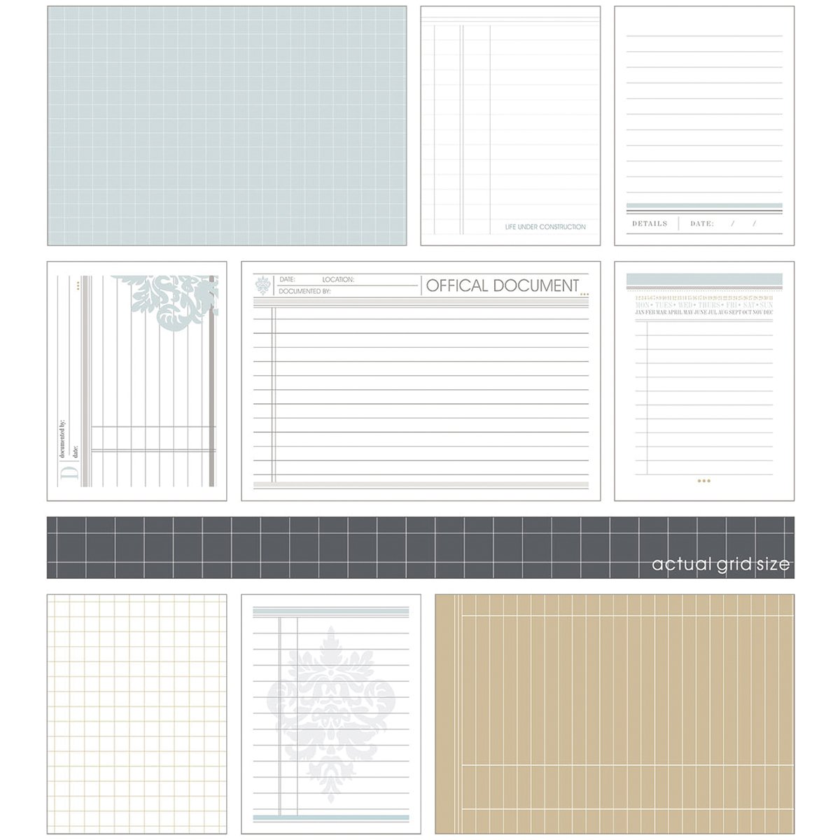 Ruby Rock-ItEssence East Coast Cards, 3 by 4-Inch, Foundation Grids and Ledgers, 54-Pack