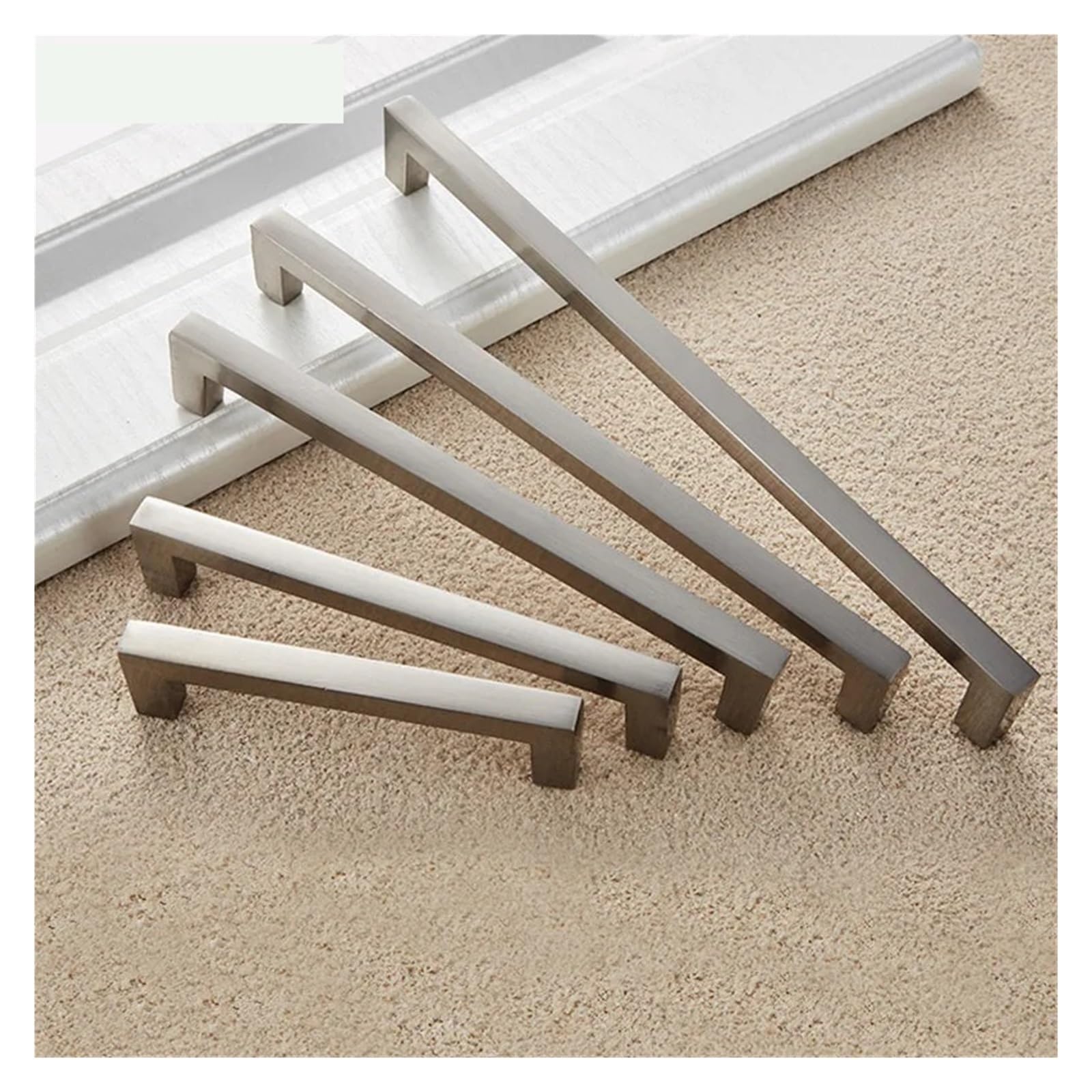 Maniglie Cucina Armadietti 20 pezzi maniglie for ante di cucina, pomelli for cassetti armadi, for guardaroba(Brushed Silver 96mm)