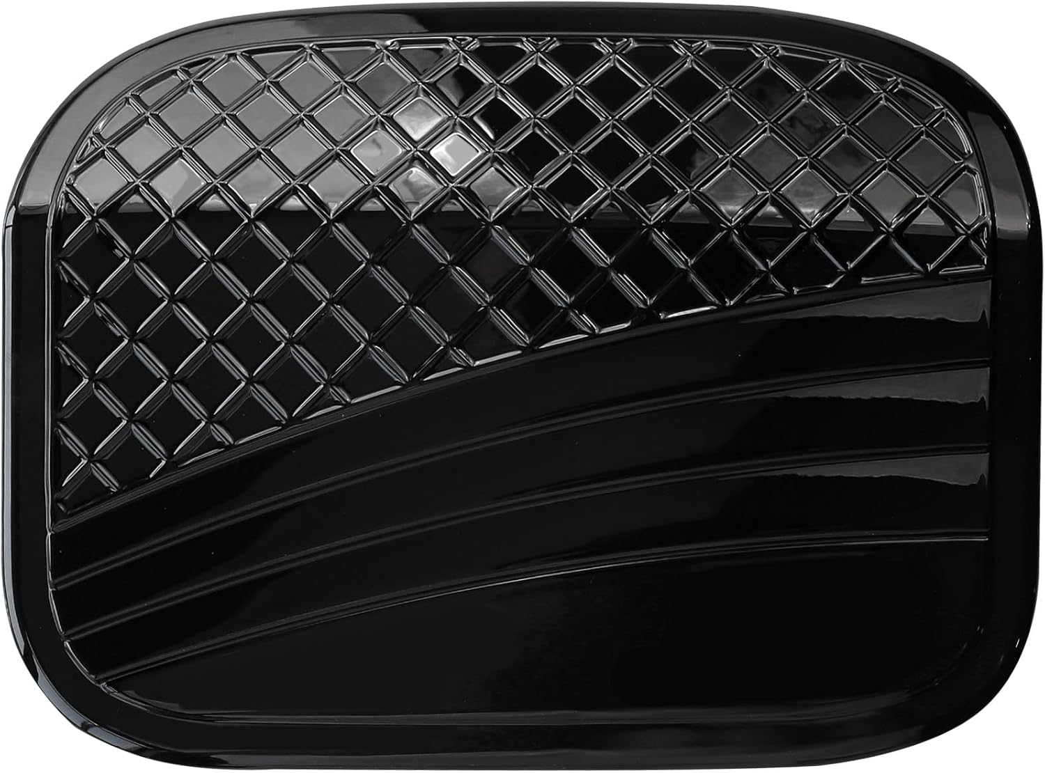 YINGTUU for Honda Civic 10th Gen 2016-2021 Sedan Accessories Sport Auto Fuel Tank Cover Trim Oil Gas Door Cap Car Exterior Decoration Sticker Glossy Black Style