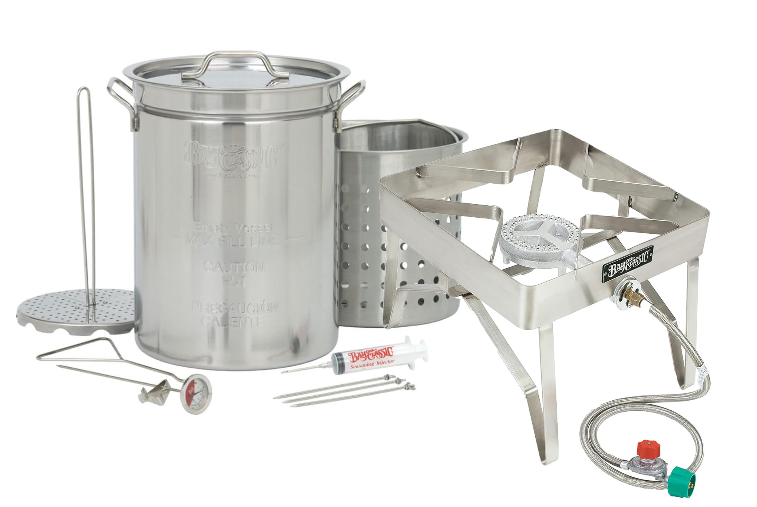 Amazon.com : Bayou Classic 1195 Stainless-Steel 32-Quart Turkey