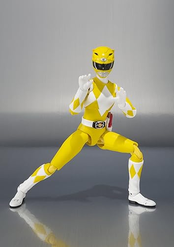 Miniatura 2 de Bandai Tamashii Nations S.H.Figuarts Yellow Ranger "Mighty Morphin Power Rangers" Figura de acción