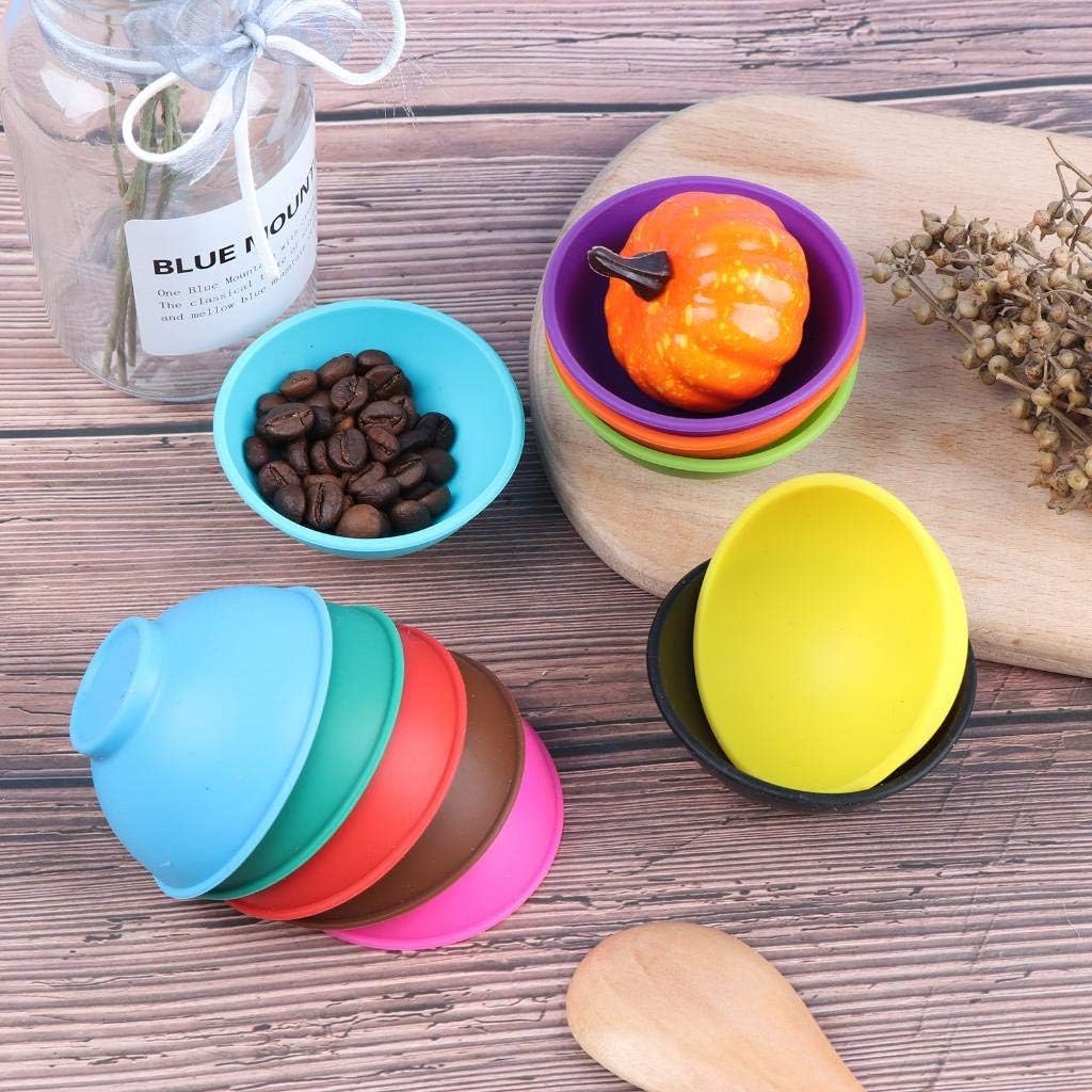 Haiabei 11 Pcs Mini Silicone Bowls Multicolored Unbreakable Pinch Bowls Reusable Flexible Snack Bowls Silicone Condiment Bowls DIY Mixing Bowl Prep&Serve Bowls for Sauce,Nuts,Candy,Fruits,Appetizer : Home & Kitchen