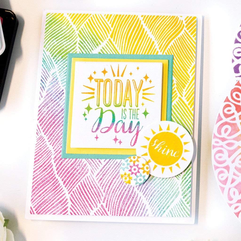 Hero Arts CG804 Cling Stamps, Abstract Fields Bold Prints