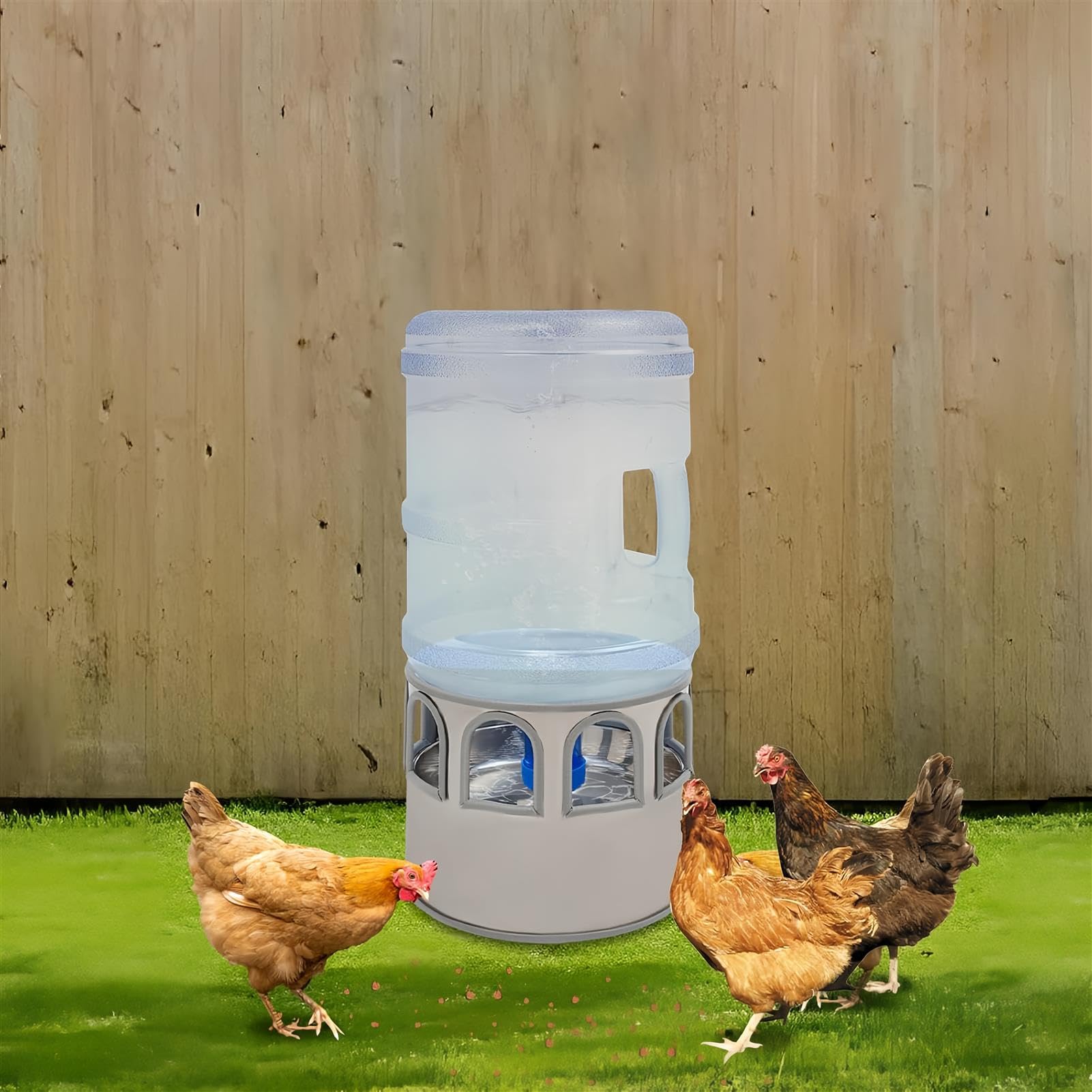 Calentador De Agua para Pollos, Bebedero Calefactado para Pollos De 80 W, con Temperatura Ajustable, Descongelador De Agua para Aves De Corral para El Invierno