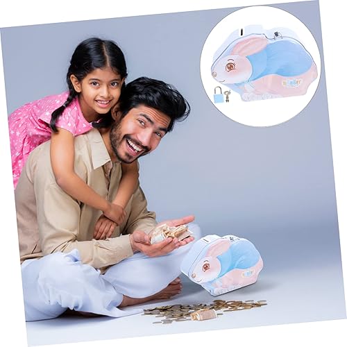 Miniatura 7 de 2pcs Storage Box Bunny Model Bunny Piggy Bank Money Saving Jar Bunny Decor Iron Bunny Adorn Cartoon Coin Bank Bunny Coin Bank Coin Saving Jar Piggy