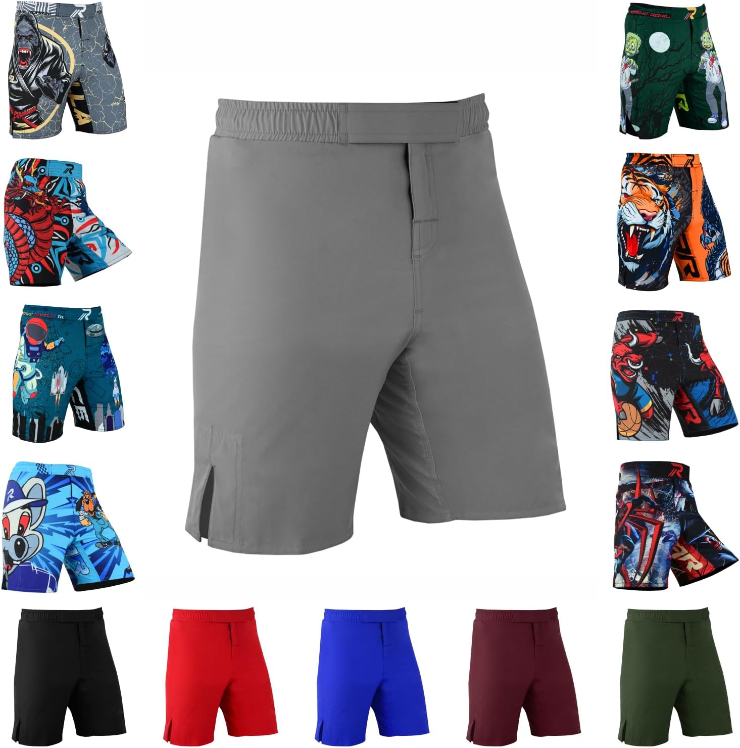 ROAR-INT Kids Mixed Martial Arts MMA Shorts BJJ Cross Training Gym Boxing Grappling Kickboxing Muay Thai Workout Shorts