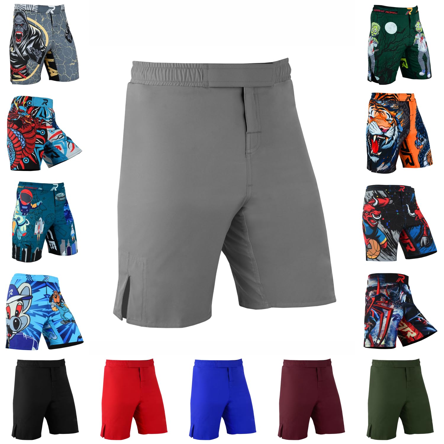 ROAR-INT Kids Mixed Martial Arts MMA Shorts BJJ Cross Training Gym Boxing Grappling Kickboxing Muay Thai Workout Shorts