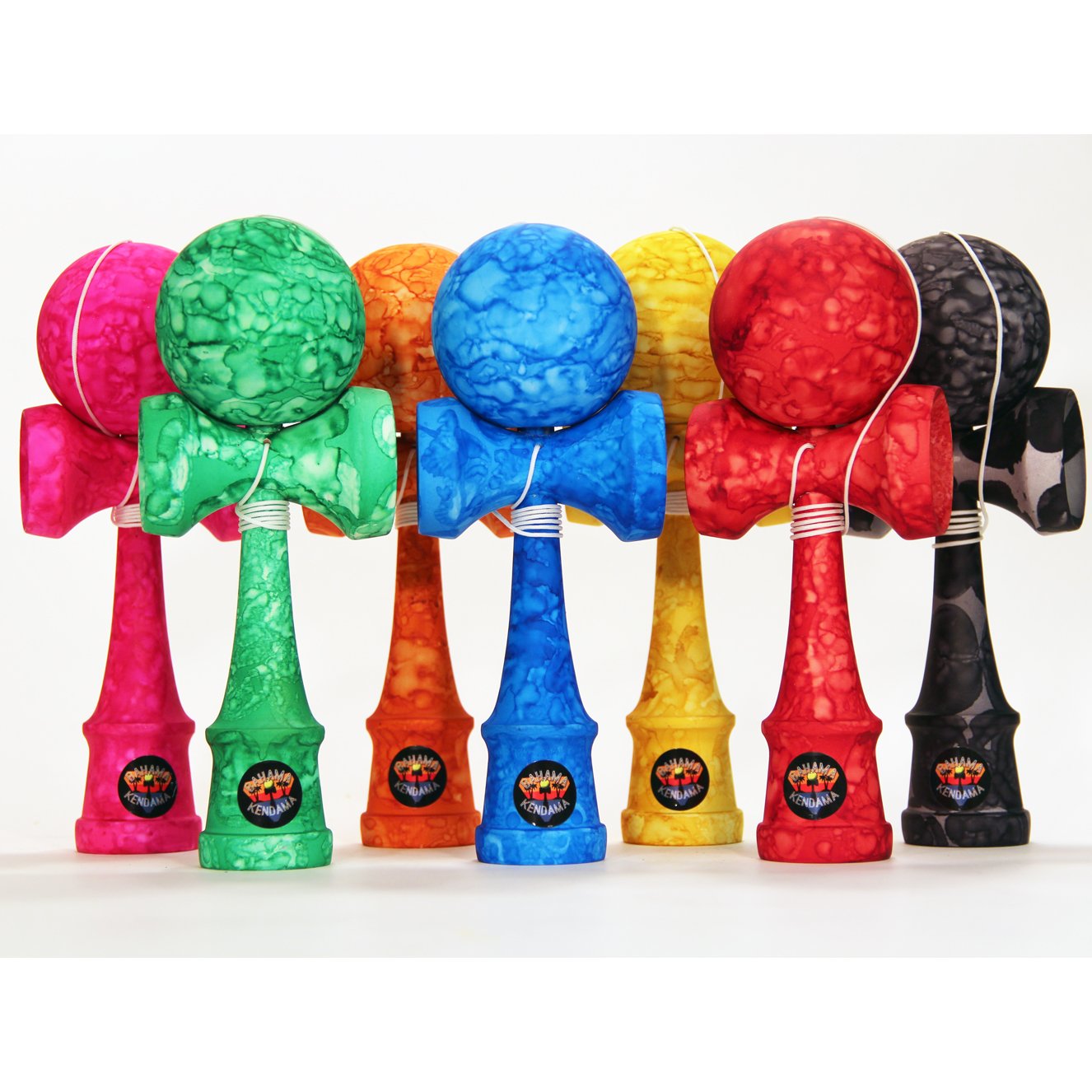 Bahama Kendama Tide kendama - Vibrant colored and Rubber paint - Yellow