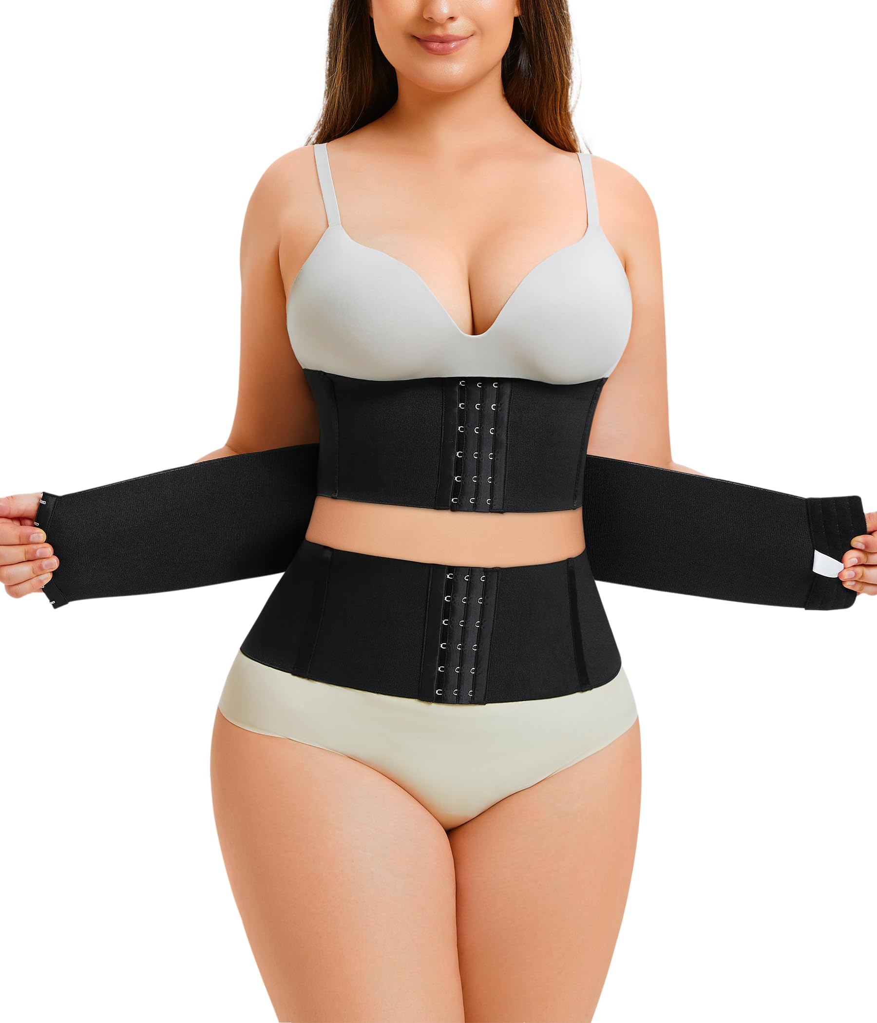 Nebility Waist Trainer for Women Tummy Control Shapewear Body Shaper Workout Girdle Cincher Postpartum Belt