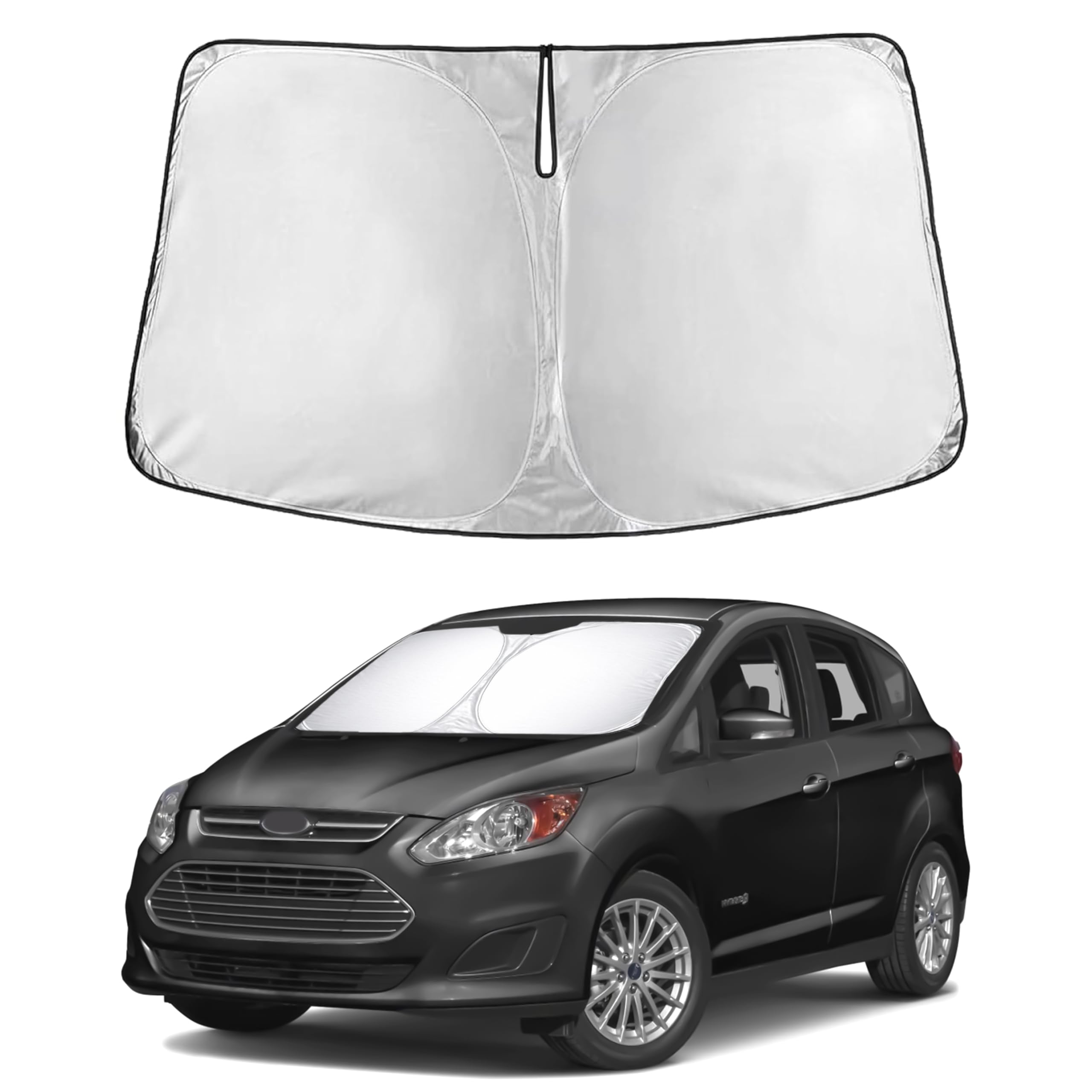 EcoNour Windshield Sunshade Compatible for Ford C-Max 2013-2017 2018 2019