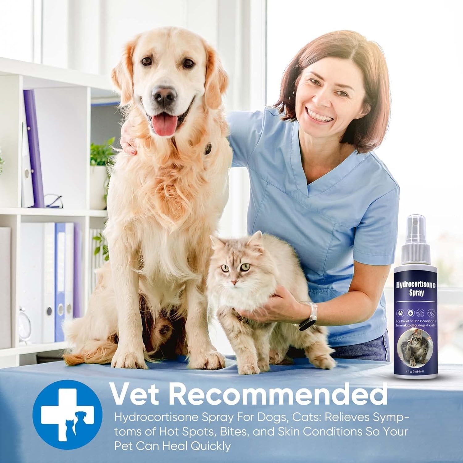 Inscape Data Hot Spot Treatment for Dogs, Itch Relief Spray for Dogs & Cats - Relieves Hot Spots, Rash & Itchy Skin - No-Sting Formula : Pet Supplies