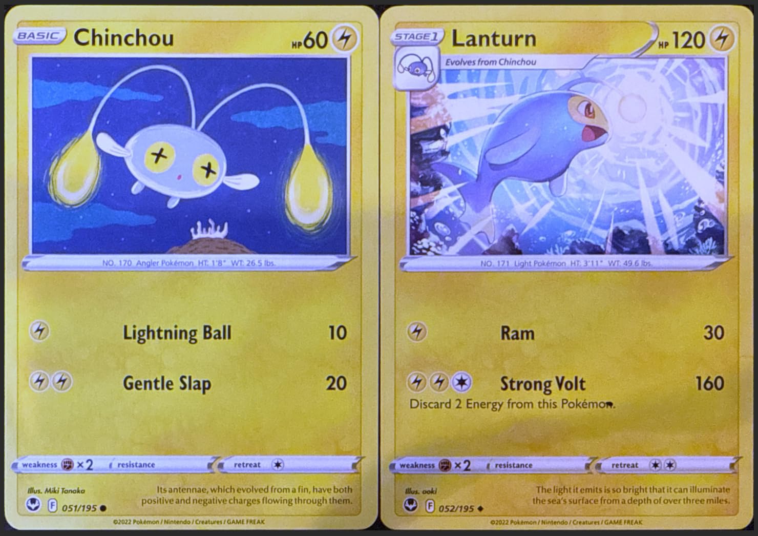 コンテンポラーニャ Amazon.com: Lanturn 052/195 + Chinchou 051/195 - Silver Tempest