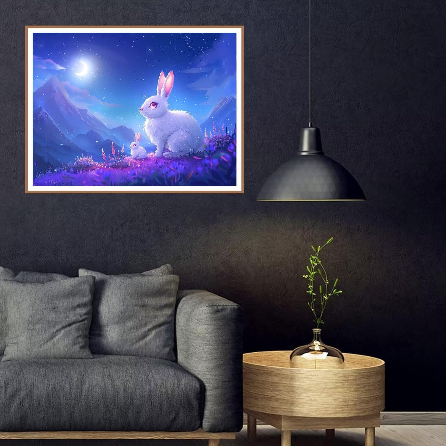 ダイヤモンドアート動物 ダイヤモンド刺繍 全面貼り付けタイプ ダイヤモンドペインティング うさぎ ダイヤモンド アート ダイアモンド