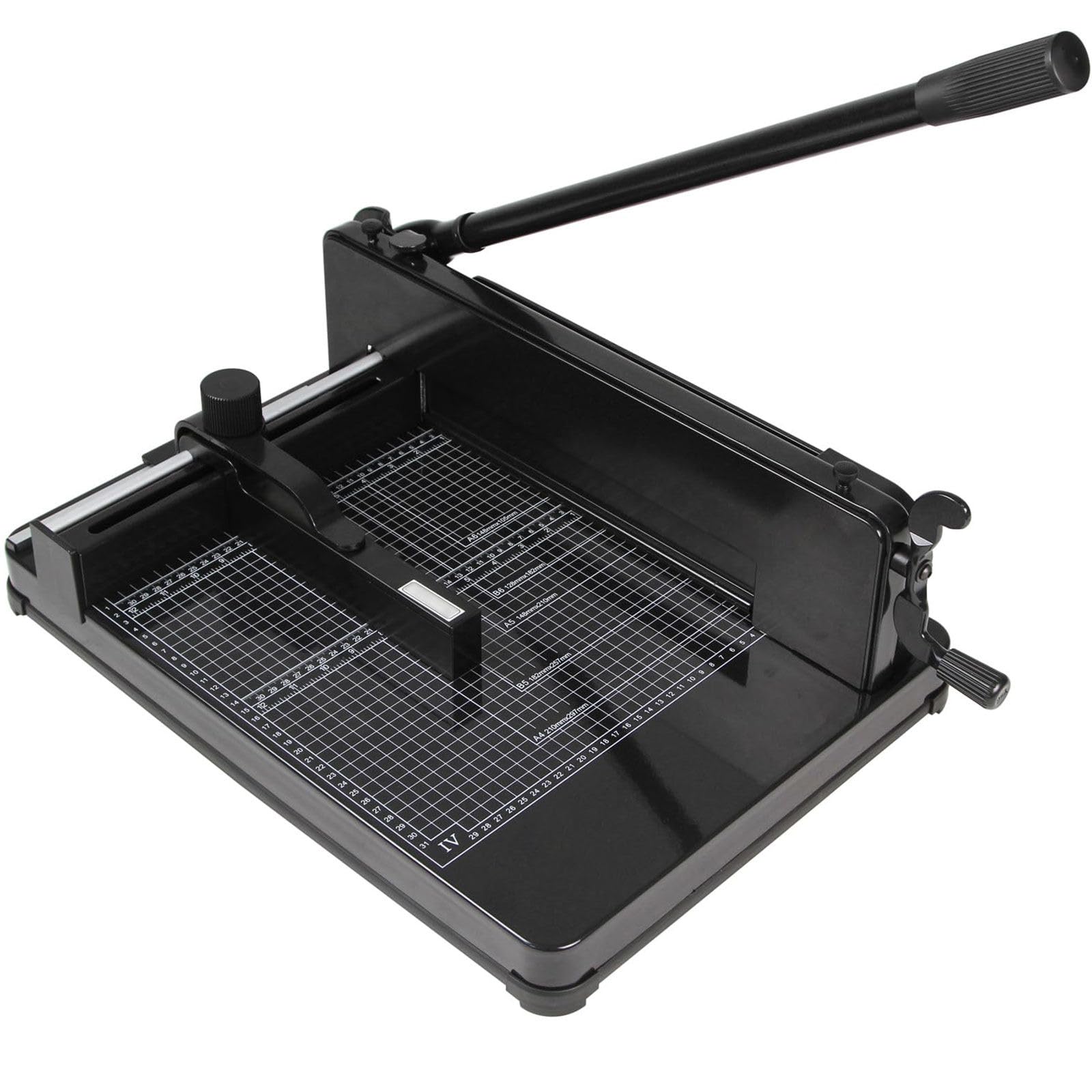ZHJOPP Heavy Duty Paper Cutter, Guillotine Trimmer with 12" Blade, Max Cutting Capacity 400 Sheets, for Photos,Cardstock, and Leather (A4)