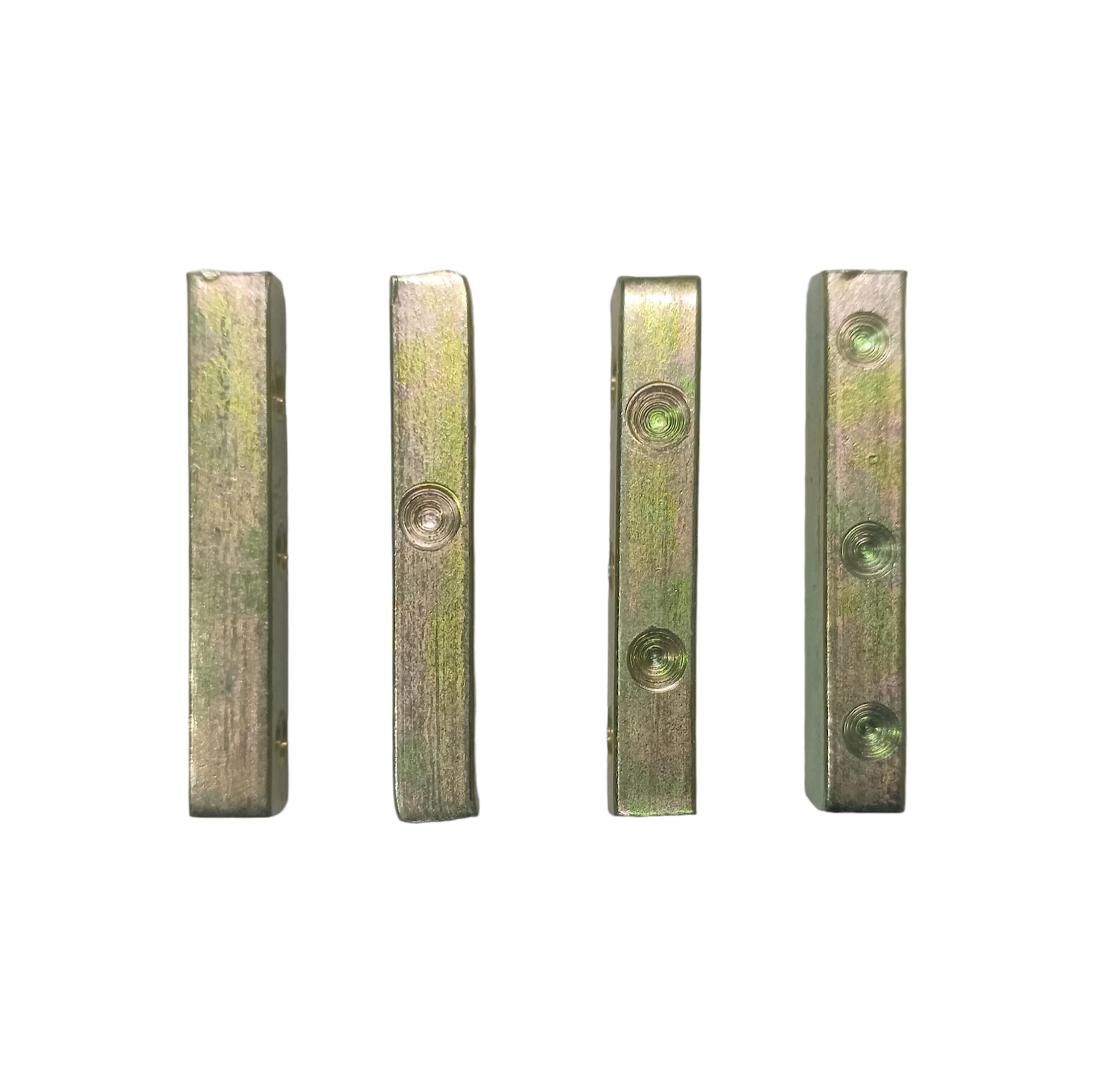 Dayakattai (2 Pairs - 4 Pieces) - 50 mm Length - 8 mm Thickness - Stainless Steel - Thayam Kattai - Pachikalu - Pasa - Paasa - Traditional Dice - Image 2 thumbnail