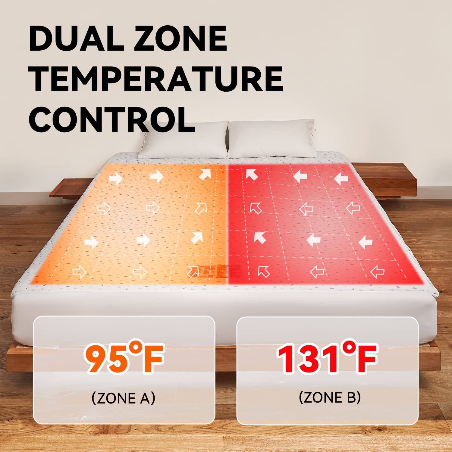Warm Storm Heated Mattress Pad Queen, Electric Bed Warmer 10 Heat Settings  12 Hours Timed Off, Electric Mattress Pad Dual Control with 15 Deep Pocket  Machine Washable 60 x 80 : Home u0026 Kitchen - Amazon.com