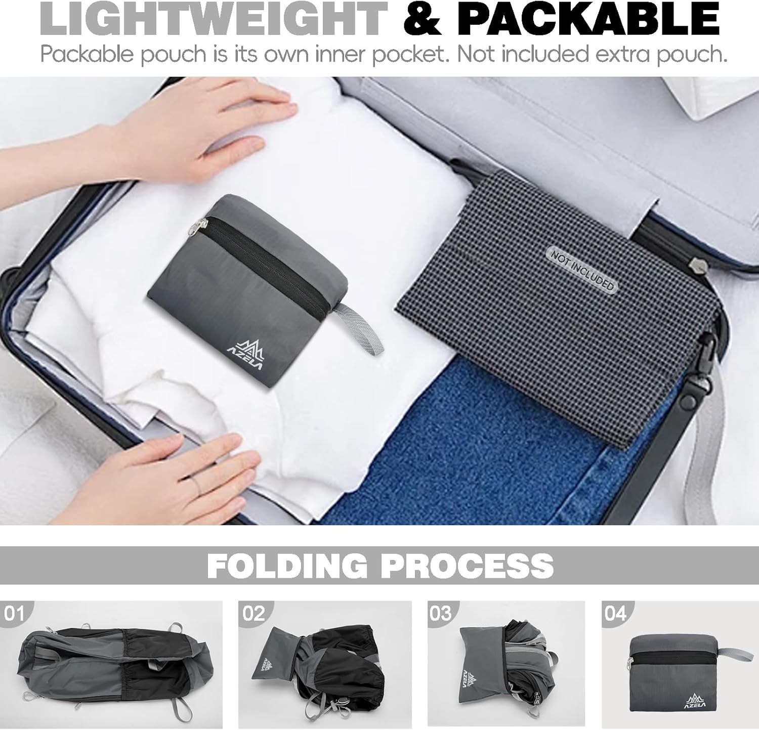 Seektop 20L Ultra Lightweight Small Hiking Backpack, Water-Resistant Packable Daypack for Hiking Travel Men Women - Image 8