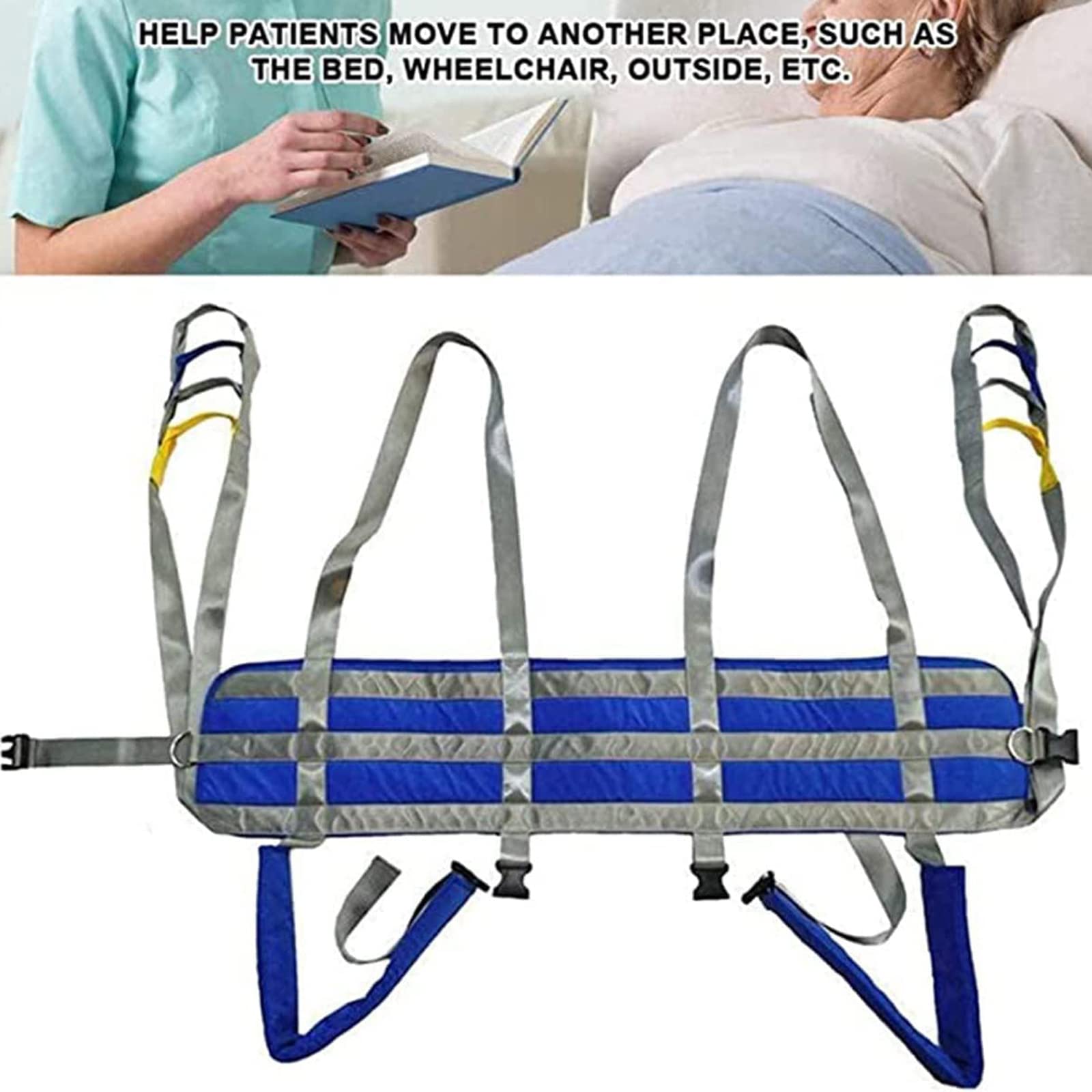 Cinturón de Transferencia para elevación de Pacientes, arnés para Caminar, cinturón de Transferencia para Personas Mayores, Correa Especial para Caminar, eslingas para e
