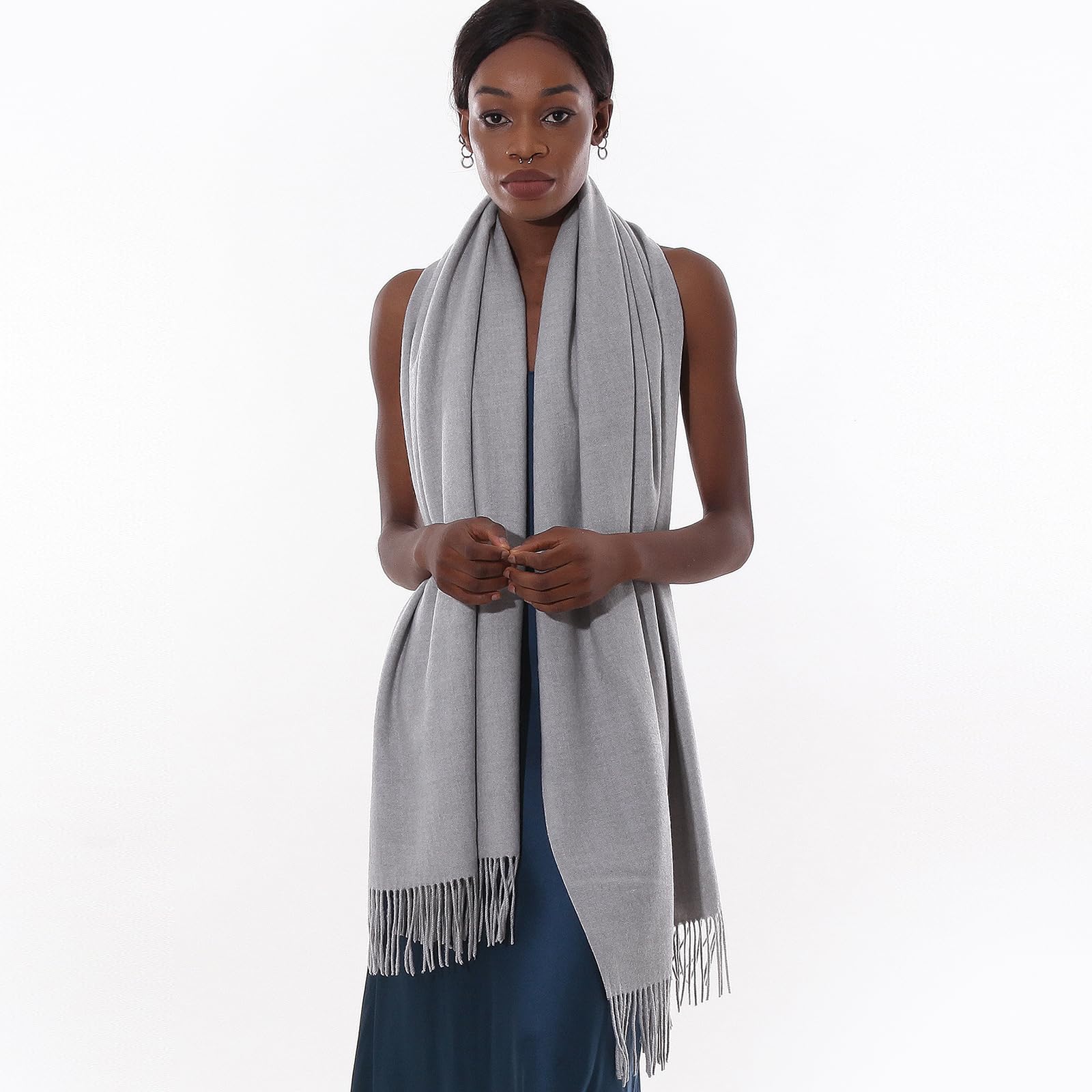 Sciarpa Pashmina Donna Invernale Scialle Sciarpe Elegante Cerimonia Grande Stole Foulard Scialle da Abito Sera