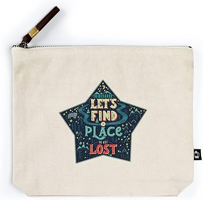 Whistler, Canada, Lets Find a Place to Get Lost, Contour (100% Cotton Canvas Travel Accessory Go Bag)