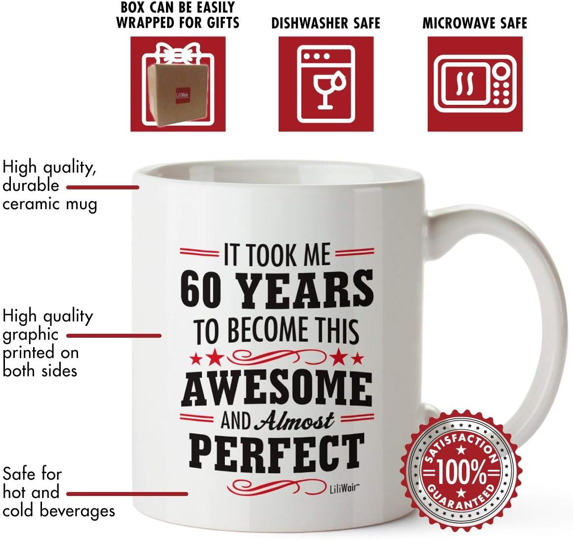 Free Shipping 🛒 60th Birthday Gifts For Women Sixty Years Old Men Gift Mug Happy Funny 60 Mens Womens Womans Wifes Female Man Best Friend 1962 Mugs Male Unique Ideas 62 Woman Wife Gag Dad Cute Girls Guys Good Husband Review 60th Birthday Gifts For Women Sixty Years Old Men Gift Mug Happy Funny 60 Mens Womens Womans Wifes Female Man Best Friend 1962 Mugs Male Unique Ideas 62 Woman Wife Gag Dad Cute Girls Guys Good Husband