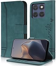 AsWant Coque pour Motorola Edge 60 Fusion - [Housse en Cuir PU Premium], Fentes Cartes Antichoc Support Cuir Pochette Portefeuille Étui de Protection pour Motorola Edge 60 Fusion (Vert)