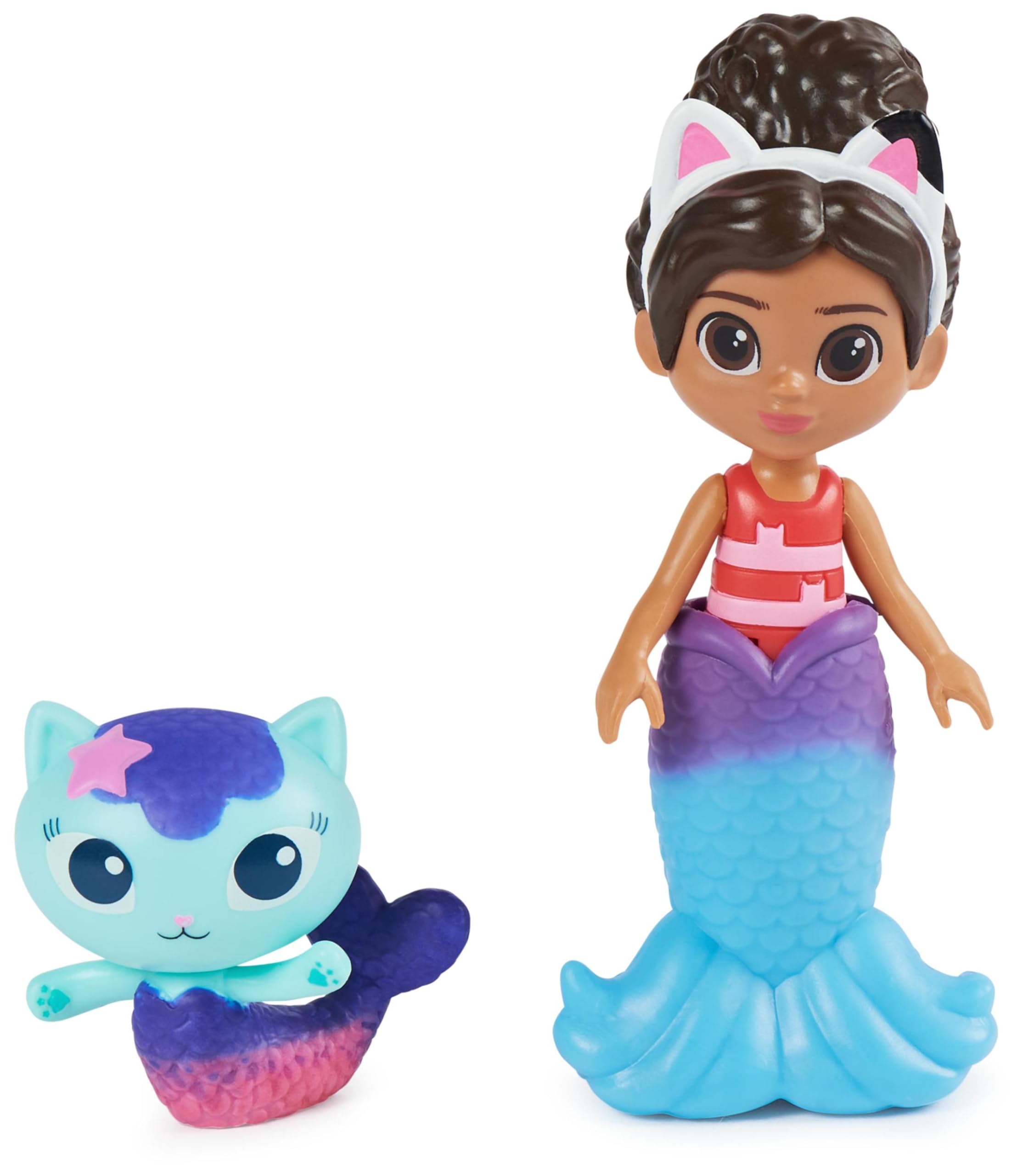 Gabby et la Maison Magique - Gabby Dollhouse - Piscine - 2 Figurines Et Accessoires - Queues de Sirène Qui Changent de Couleur - Dessin Animé Jouet Maison De Poupée - Jouet Enfant 3 Ans Et +