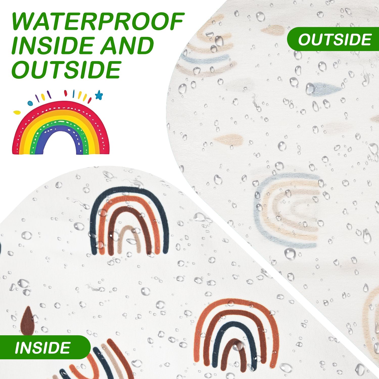 Borse Impermeabili per il Nuoto, Borsa Costume da Bagno Riutilizzabile Lavabile con Cerniera Arcobaleno
