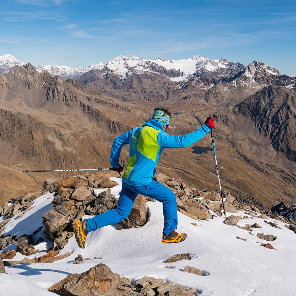 Nortec Crampons Trail 2.1 Fabriqué en Italie pour Les Courses de Trail Hivernales Courses Hivernales sur Glace et Neige, Mini-Crampons minimaux avec étui