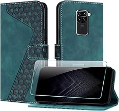 JayModCase Coque pour Xiaomi Redmi Note 9, Cuir Pochette de Portefeuille avec Film de Protection d'écran [Support] [Magnétique] Emplacements Cartes pour Redmi Note 9 - Vert