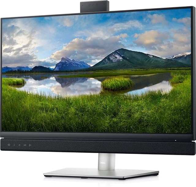Dell C2422HE 24 Inch Full HD (1920x1080) Video Conferencing Monitor, 60Hz, IPS, 5ms, Built-in Speakers, 5MP Camera, Mic, 2x USB-C, 2x DisplayPort, HDMI, 4x USB, RJ45, 3 Year Warranty