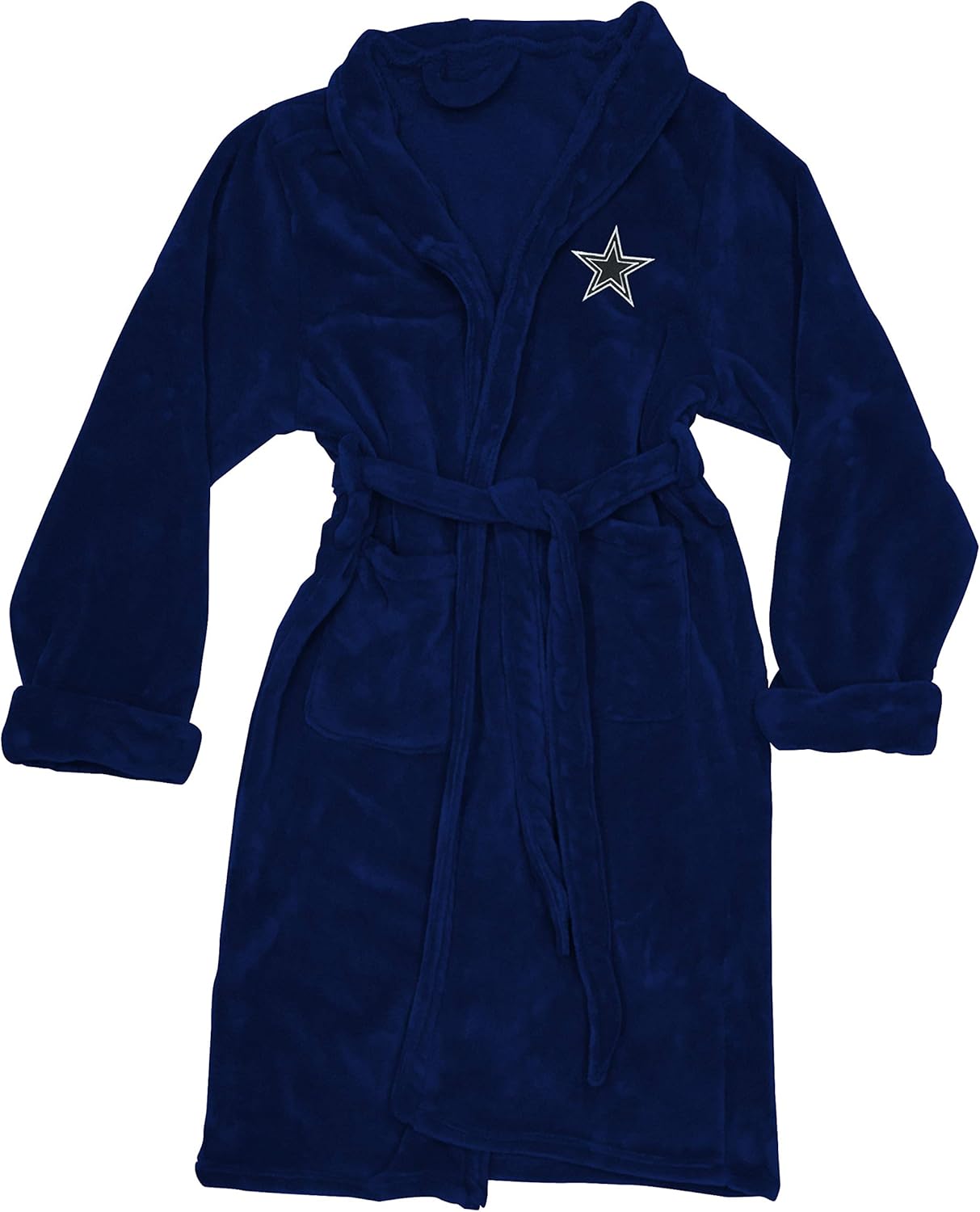 Northwest NFL Dallas Cowboys Unisex-Adult Silk Touch Bath Robe, Large/X-Large, Team Colors & YouTheFan NFL Dallas Cowboys Spirit Series 3-Piece BBQ Set, Stainless Steel, 22" x 9"