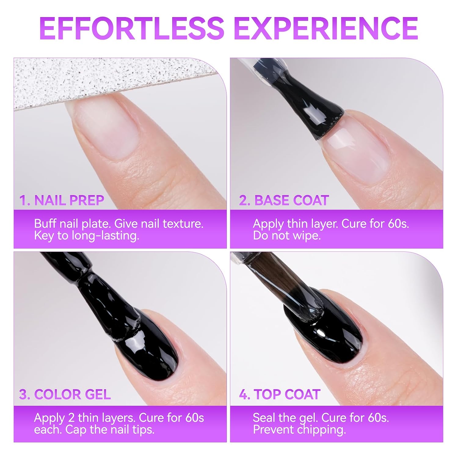 gelike ec Refill Gel Nail Polish Refill: 2Pcs 100ml TPO&Hema-Free White & Black Color Need UV/LED Lamp Long Lasting big Large Size Gel polish Professional Manicurist Use