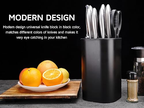 Miniatura 2 de WELLSTAR - Bloque universal para cuchillos de cocina, soporte para cuchillos sin cuchillos, ahorro de espacio seguro, gran volumen, almacenamiento