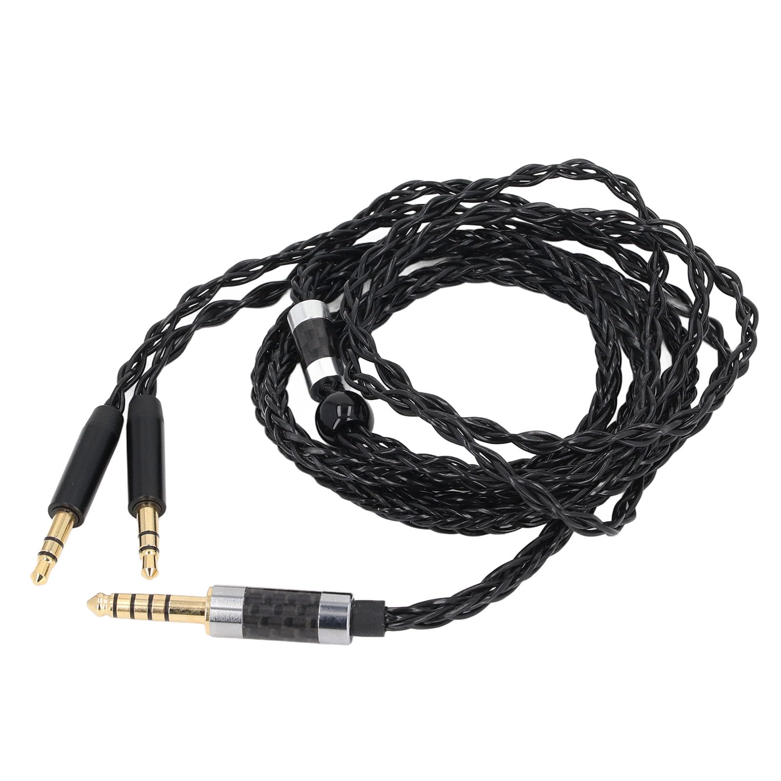 Cable de Auriculares de Repuesto Chapado en Plata de 8 Núcleos para AH D600, Meze 99 Classics, Elear con Cable Balanceado de 4,4 Mm, Cable de Auriculares OFC Profesional de 1,2 M