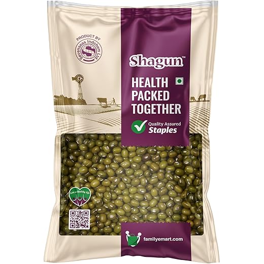 Shagun Green Moong Pulses - Protein Boost 500g