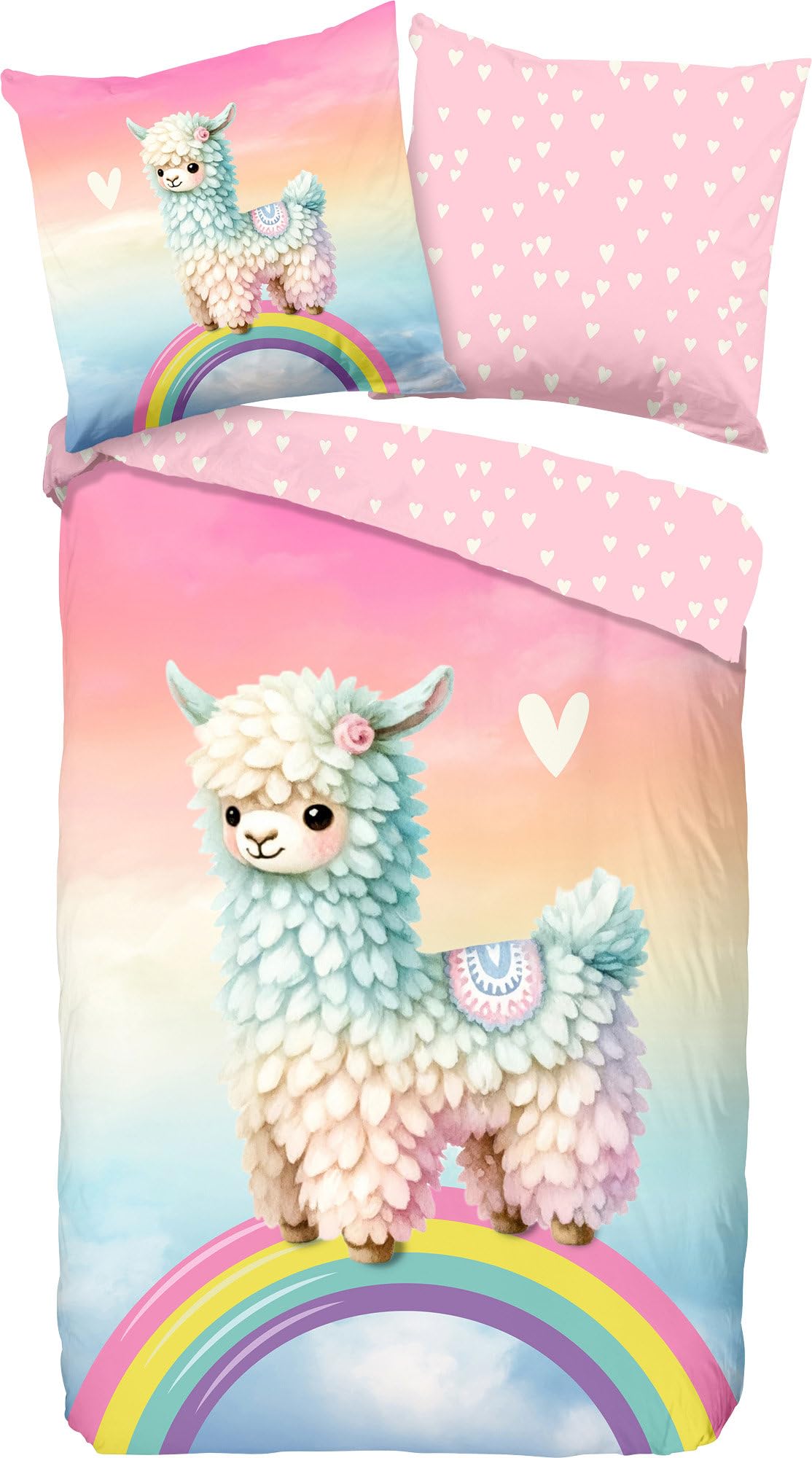 Good Morning Chico Renforcé Children's Reversible Bed Linen 1x 135 x 200 cm + 1x 80 x 80 cm Multi-Coloured