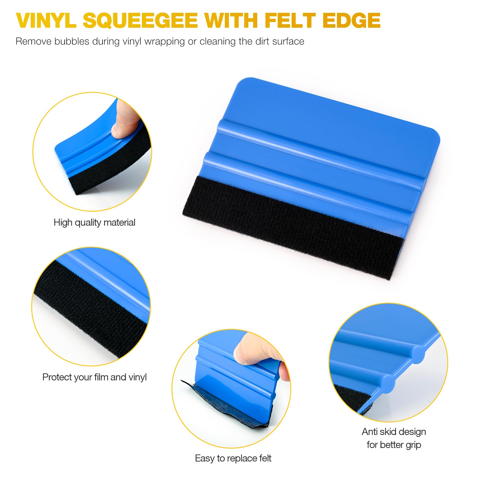 Kit Ferramentas Instalação Película - Gomake Para Vidros E Envelopamento
