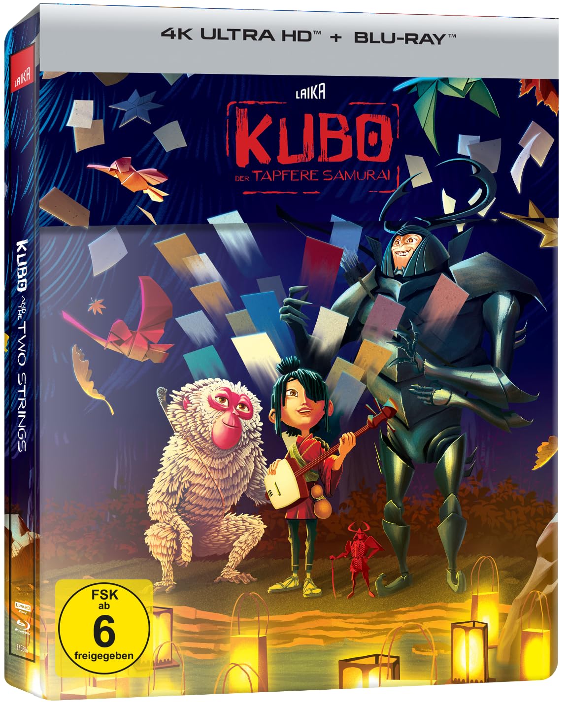 Kubo – Der tapfere Samurai (Steelbook, 4K-UHD+Blu-ray)