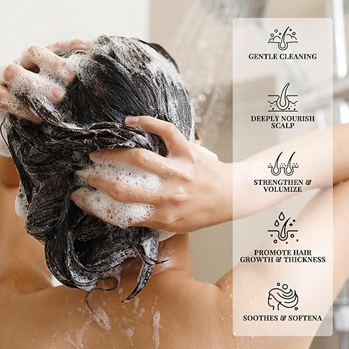 Miniatura 5 de Batana - Juego de champú y acondicionador de aceite para el crecimiento y engrosamiento del cabello, con biotina, queratina, aceite de árbol de té y