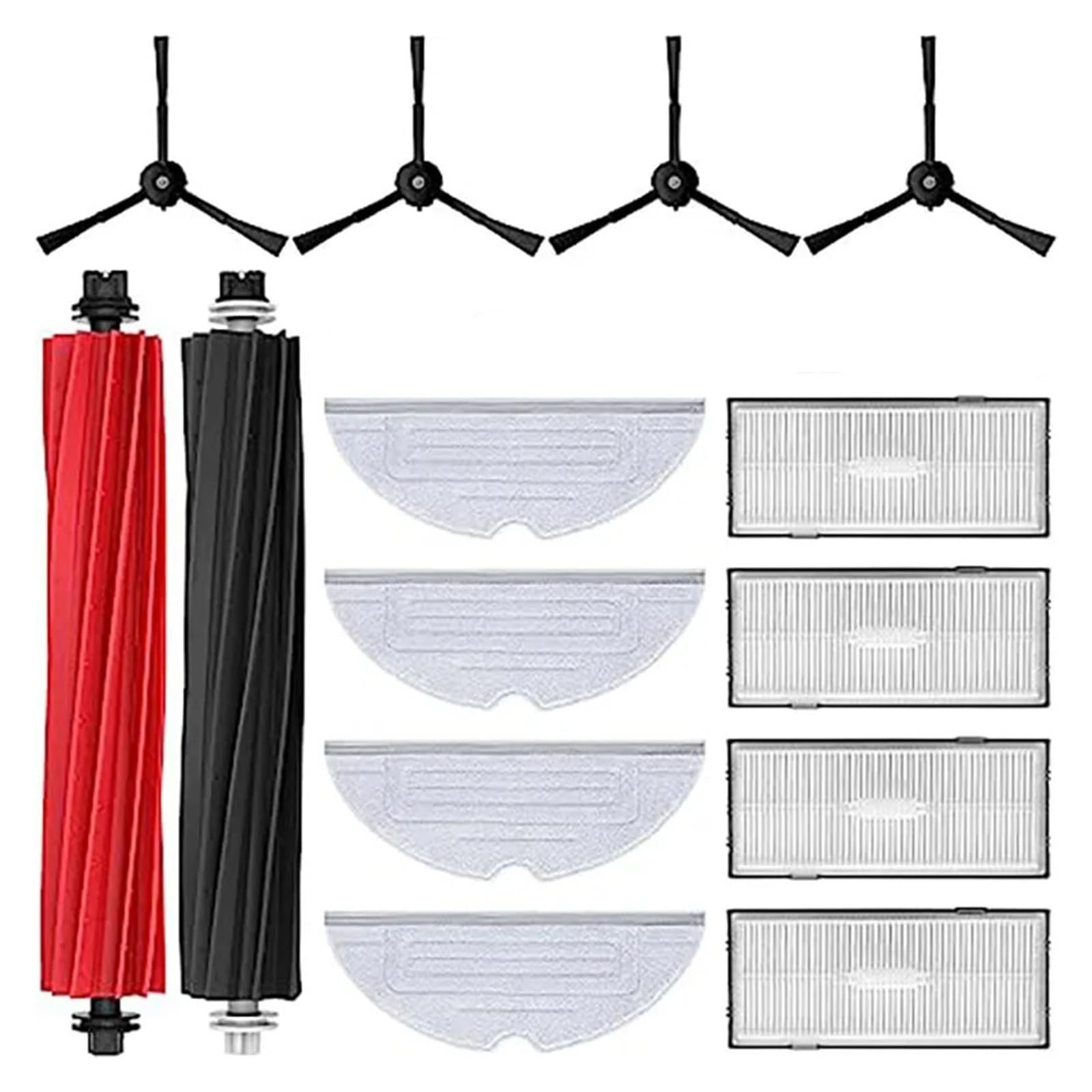 Compatible For Roborock,Compatible For Stone，sweeping Robot S8 Accessories G20 Main Brush Edge Brush Filter Cloth Consumable Roller Parts(B)