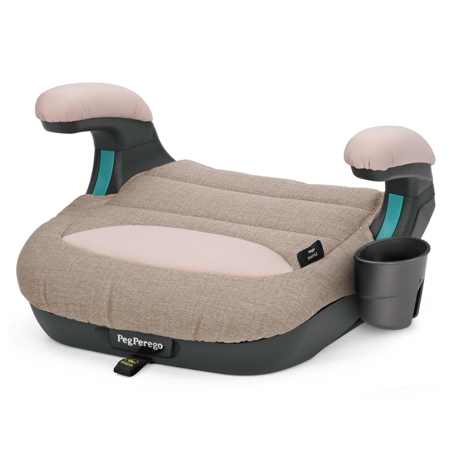 Peg Perego Viaggio Shuttle Seggiolino Auto, Rialzo Auto con ISOFIX per Bambini da 125 a 150 cm (6-12 anni), 22-36 kg, Mon Amour