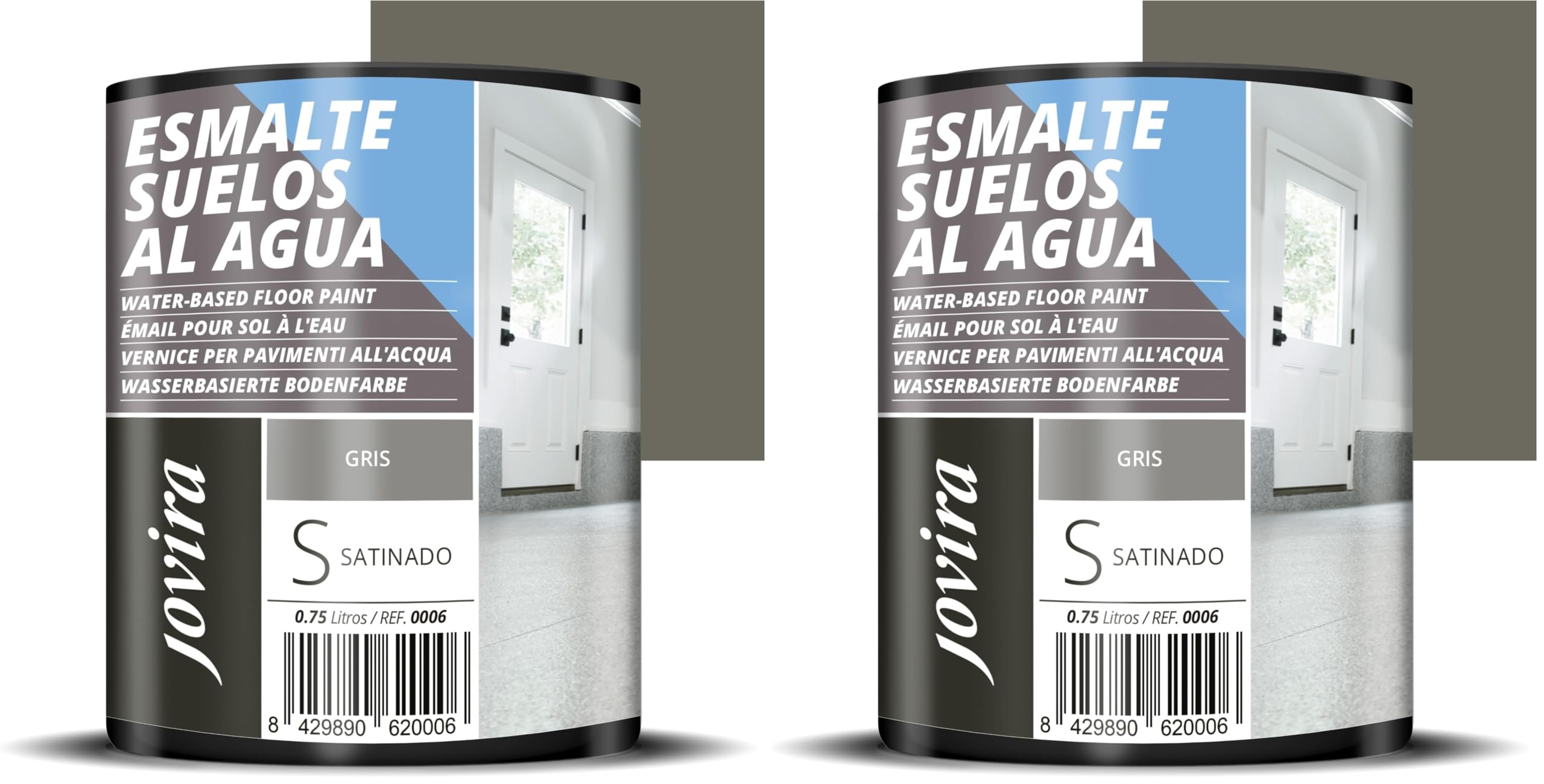 Peinture pour les sols gris JOVIRA résistant à l'eau pour buanderie et garage humide